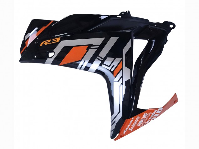 Mejores Carenados Moto Yamaha YZF R3/R25 2015-2018 - Azul Naranja Plata Yamalube