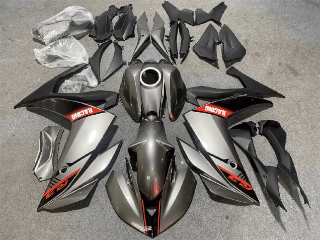 Mejores Carenados Moto Yamaha YZF R3/R25 2015-2018 - Plata Rojo Negro Carrera