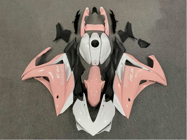 Mejores Carenados Moto Yamaha YZF R3/R25 2015-2018 - Blanco Rosa Negro Mate