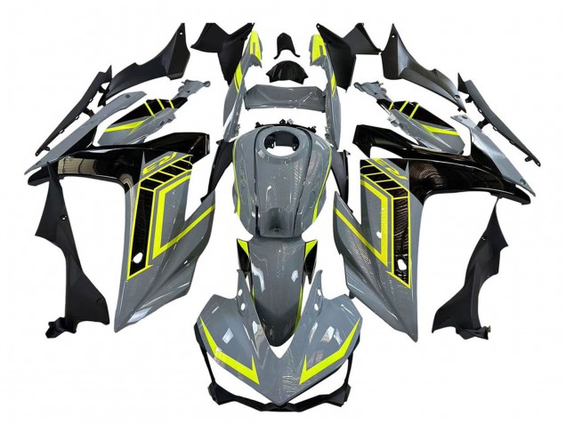 Mejores Carenados Moto Yamaha YZF R3/R25 2015-2018 - Nardo Gris Neon Amarillo Negro