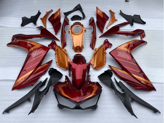Mejores Carenados Moto Yamaha YZF R3/R25 2015-2018 - Rojo Naranja