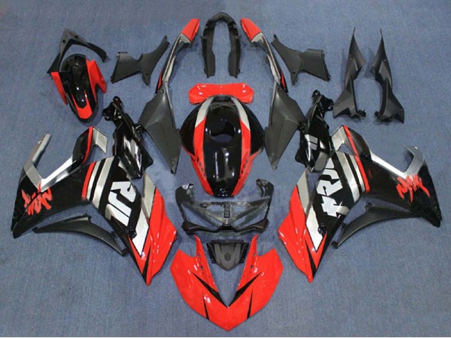 Mejores Carenados Moto Yamaha YZF R3/R25 2015-2018 - Rojo Plata Negro Brillante