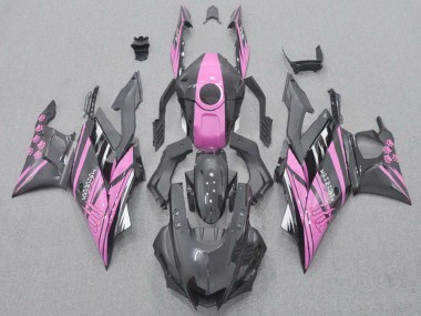 Mejores Carenados Moto Yamaha YZF R3/R25 2015-2018 - Rosa Negro Brillante