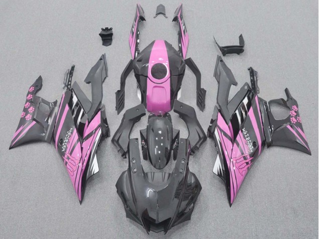Mejores Carenados Moto Yamaha YZF R3/R25 2015-2018 - Rosa Negro Brillante
