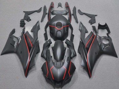 Mejores Carenados Moto Yamaha YZF R3/R25 2019-2021 - Negro Mate Rojo