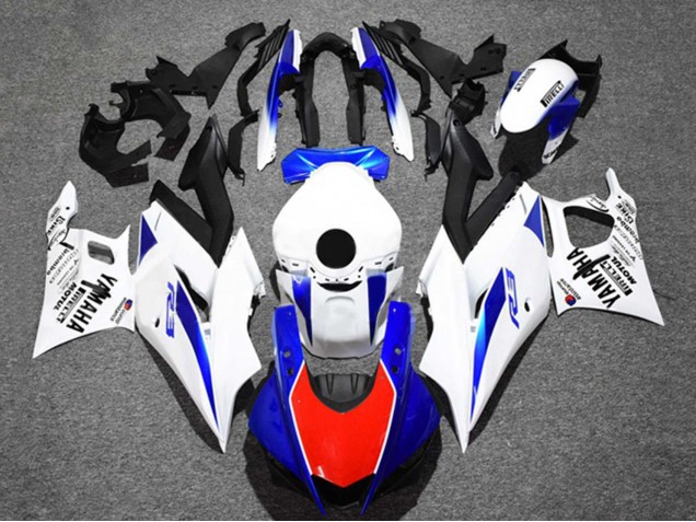 Mejores Carenados Moto Yamaha YZF R3/R25 2019-2021 - Blanco Azul Rojo Negro