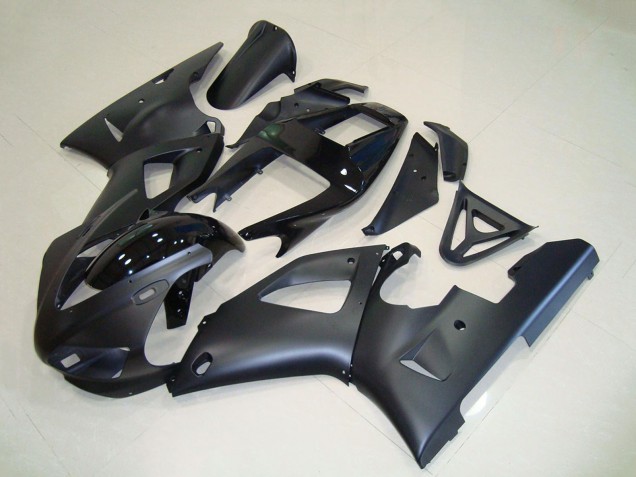 Mejores Carenados Moto Yamaha YZF R1 1998-1999 - Negro Mate Negro Brillante