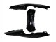 Mejores Carenados Moto Yamaha YZF R3/R25 2019-2021 - Negro Brillante Blanco