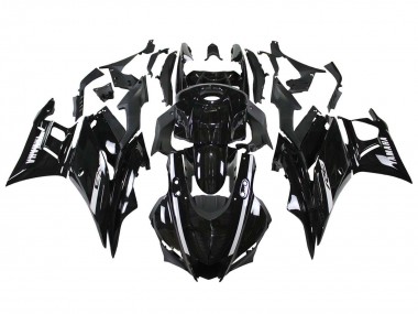 Mejores Carenados Moto Yamaha YZF R3/R25 2019-2021 - Negro Brillante Blanco