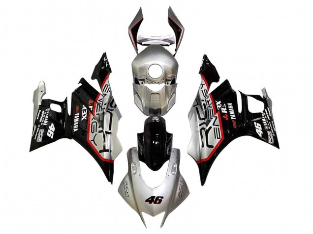 Mejores Carenados Moto Yamaha YZF R3/R25 2019-2021 - Plata Rojo Negro 46