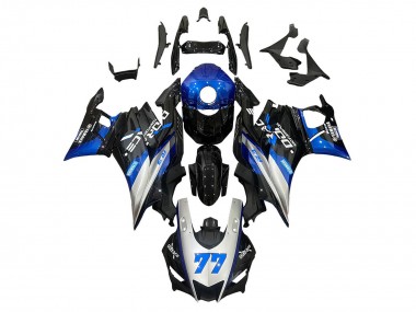 Mejores Carenados Moto Yamaha YZF R3/R25 2019-2021 - Plata Azul Negro 77