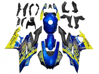 Mejores Carenados Moto Yamaha YZF R3/R25 2019-2021 - Amarillo Azul Negro Motul