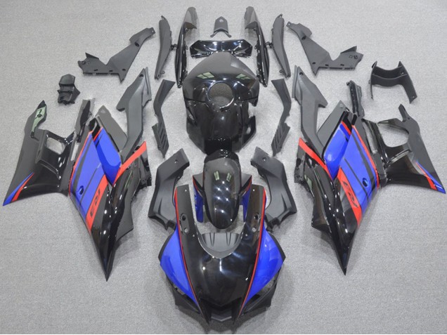 Mejores Carenados Moto Yamaha YZF R3/R25 2022-2024 - Negro Brillante Azul Rojo