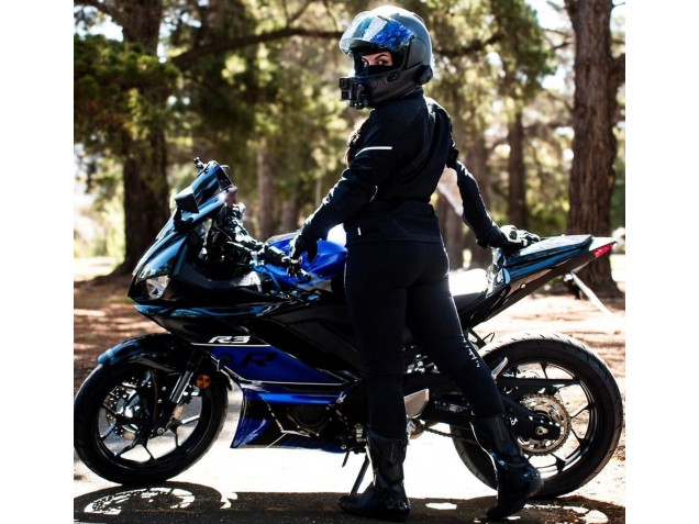 Mejores Carenados Moto Yamaha YZF R3/R25 2022-2024 - Azul Negro Brillante