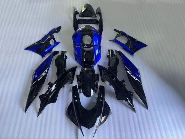 Mejores Carenados Moto Yamaha YZF R3/R25 2022-2024 - Azul Negro Brillante