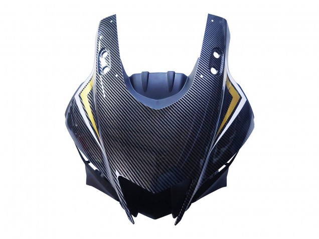 Mejores Carenados Moto Yamaha YZF R3/R25 2022-2024 - Negro FibraCarbono Estilo Oro Rojo ABBOT