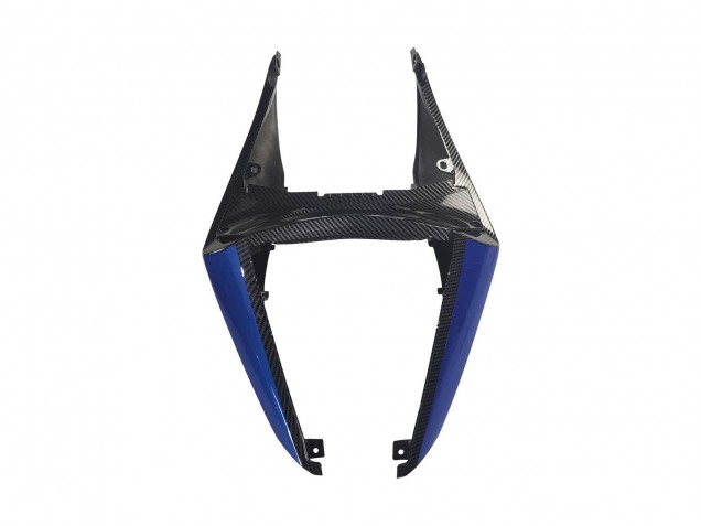 Mejores Carenados Moto Yamaha YZF R3/R25 2022-2024 - Negro FibraCarbono Estilo Plata Azul