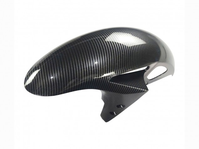Mejores Carenados Moto Yamaha YZF R3/R25 2022-2024 - Negro FibraCarbono Estilo Plata Azul