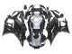 Mejores Carenados Moto Yamaha YZF R3/R25 2022-2024 - Negro FibraCarbono Estilo Plata Azul