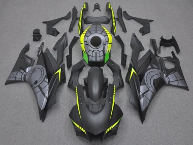 Mejores Carenados Moto Yamaha YZF R3/R25 2022-2024 - Negro Mate Gris Amarillo Verde