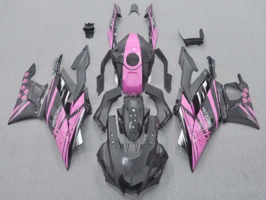 Mejores Carenados Moto Yamaha YZF R3/R25 2022-2024 - Rosa Negro Monstruo