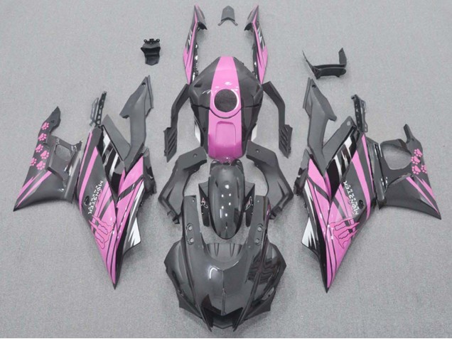 Mejores Carenados Moto Yamaha YZF R3/R25 2022-2024 - Rosa Negro Monstruo