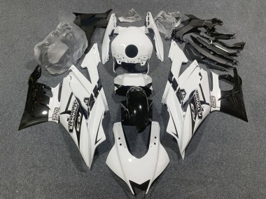 Mejores Carenados Moto Yamaha YZF R3/R25 2022-2024 - Blanco Negro Brillante