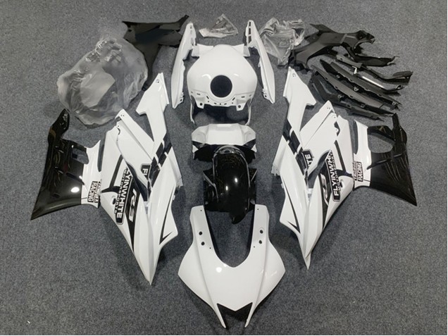 Mejores Carenados Moto Yamaha YZF R3/R25 2022-2024 - Blanco Negro Brillante