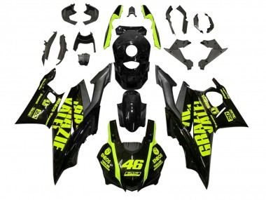 Mejores Carenados Moto Yamaha YZF R3/R25 2022-2024 - Negro Verde ENEOS 46