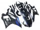 Mejores Carenados Moto Yamaha YZF R3/R25 2022-2024 - Marble Negro Plata Azul Falsificado FibraCarbono Estilo