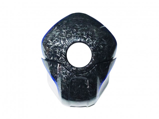 Mejores Carenados Moto Yamaha YZF R3/R25 2022-2024 - Marble Negro Plata Azul Falsificado FibraCarbono Estilo