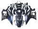 Mejores Carenados Moto Yamaha YZF R3/R25 2022-2024 - Marble Negro Plata Azul Falsificado FibraCarbono Estilo
