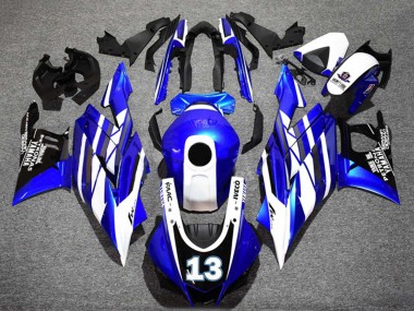 Mejores Carenados Moto Yamaha YZF R3/R25 2022-2024 - Azul Blanco Negro Petronas Yamalube 13