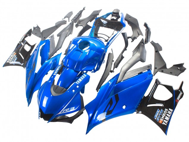 Mejores Carenados Moto Yamaha YZF R3/R25 2022-2024 - Azul Negro ENEOS