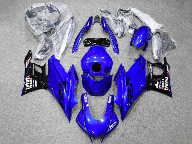 Mejores Carenados Moto Yamaha YZF R3/R25 2022-2024 - Azul Negro ENEOS