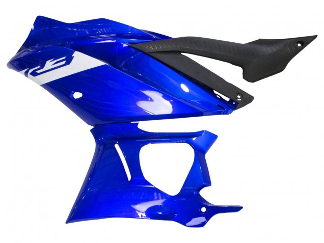 Mejores Carenados Moto Yamaha YZF R3/R25 2022-2024 - Azul Blanco Negro Mate