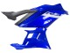 Mejores Carenados Moto Yamaha YZF R3/R25 2022-2024 - Azul Blanco Negro Mate