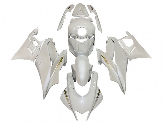 Mejores Carenados Moto Yamaha YZF R3/R25 2022-2024 - Blanco Oro