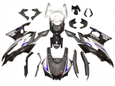 Mejores Kits Carenado Moto Yamaha YZF R3/R25 2022-2024 - Plata Azul Negro FibraCarbono Estilo