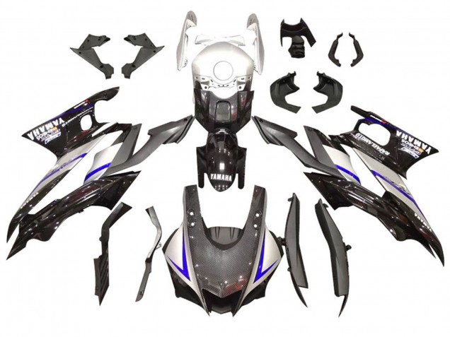 Mejores Kits Carenado Moto Yamaha YZF R3/R25 2022-2024 - Plata Azul Negro FibraCarbono Estilo