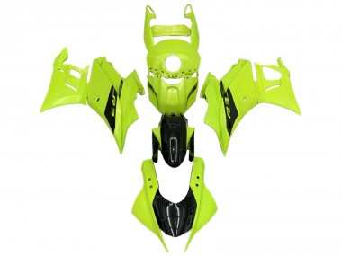 Mejores Carenados Moto Yamaha YZF R3/R25 2022-2024 - Neon Verde Negro Brillante