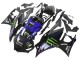 Mejores Carenados Moto Yamaha YZF R3/R25 2022-2024 - Azul Verde Negro Monstruo Yamalube ENEOS