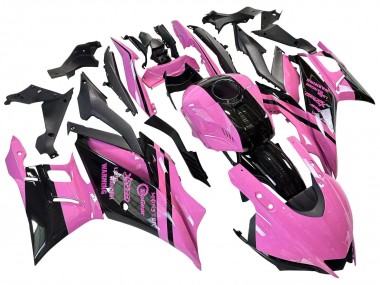 Mejores Carenados Moto Yamaha YZF R3/R25 2022-2024 - Rosa Negro Brillante Monstruo