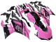 Mejores Carenados Moto Yamaha YZF R3/R25 2022-2024 - Rosa Negro Brillante Monstruo