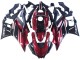 Mejores Carenado Moto Yamaha YZF R3/R25 2022-2024 - Rojo Blanco Negro Brillante