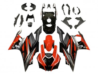 Mejores Carenados Moto Yamaha YZF R3/R25 2022-2024 - Rojo Gris Negro ENEOS