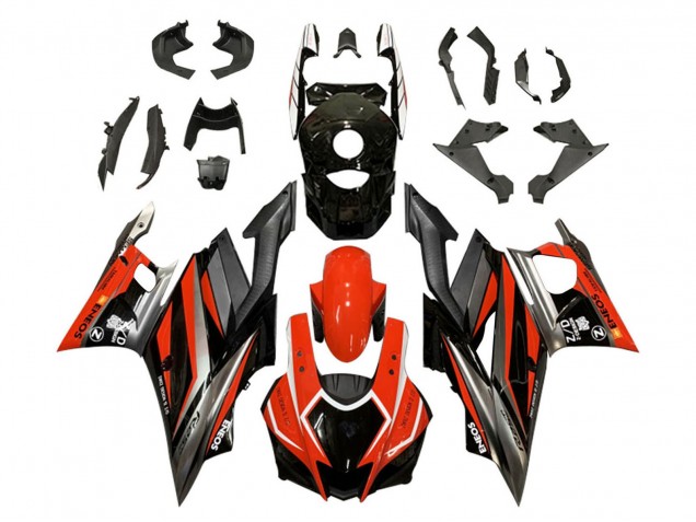 Mejores Carenados Moto Yamaha YZF R3/R25 2022-2024 - Rojo Gris Negro ENEOS