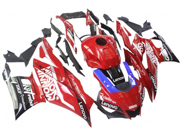 Mejores Carenados Moto Yamaha YZF R3/R25 2022-2024 - Rojo Azul Negro Lenovo Valsir