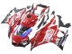 Mejores Carenados Moto Yamaha YZF R3/R25 2022-2024 - Rojo Azul Negro Lenovo Valsir