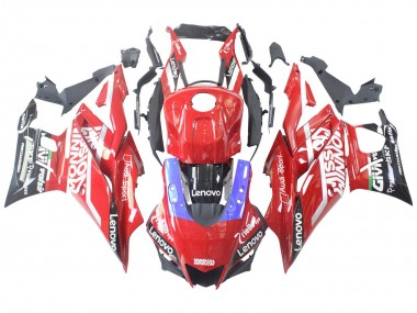 Mejores Carenados Moto Yamaha YZF R3/R25 2022-2024 - Rojo Azul Negro Lenovo Valsir